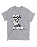 Eat, Sheep, Repeat - Sheep T-shirt