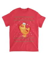 Ugly Xmas Chicken Graphic Funny Ugly Sweater Christmas