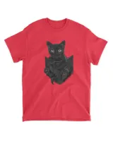 Black Cat Stern in Pocket Long Sleeves Cats HOC010423A2