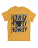 Cow Bull Skull Howdy Cowboy Cowgirl Western Country Music