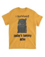 I Survived Today’S Tummy Ache Funny T-Shirt