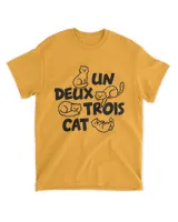 Cat Vintage Cat Lover Funny Kitten French Un Deux Trois Cat HOC200423A2