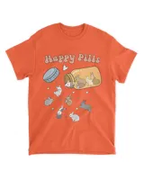 Cute Bunny Happy Pills Medicine T Shirt