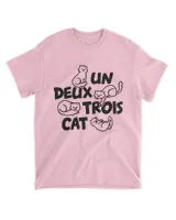 Cat Vintage Cat Lover Funny Kitten French Un Deux Trois Cat HOC200423A2