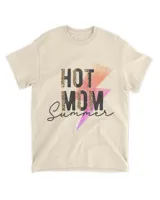 Hot Mom Summer Leopard Lightning Bolt Retro Mother Vacation