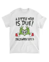 A Little Who Is Due - Christmas Pregnancy Announcement Personalized Sweatshirt