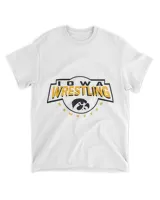 Iowa Hawkeyes Wrestling Pin Gray Officially Licensed