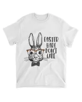 Easter Hare Dont Care Bunny With Glasses Bow Tie Easter Day