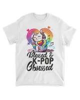 Blessed Kpop Obsessed Tie Dye Merchandise Cat Kpop