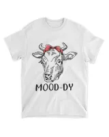 Funny Cow lover tee Moody Funny Moody Cow A Bandana