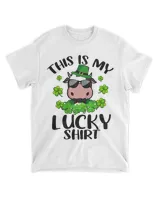 Funny St Patricks Day Cow This Is My Lucky