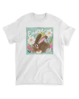 Easter egg rabbit picture flower cartoon shirt