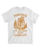 Hiking It's Cheaper Than Therapy T-shirt