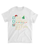 Nice Naughty Innocent Until Proven Guilty Xmas List Funny T-Shirt