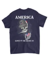 Skull America Love It Or Leave It