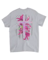 Bc Pink Faith Lily Flower Flag 2 Sides