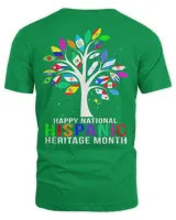 Happy National Hispanic Heritage Month Tree Roots Latina T-Shirt