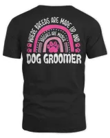 Leopard Rainbow Dog Groomer Pet Grooming Stylist Groomers T-Shirt