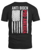 Pro America Anti Biden Flag USA Impeach Joe Biden 2024 Vote T-Shirt