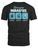 Know Your Parasites Joe Biden Trump 2024 Re Election T-Shirt