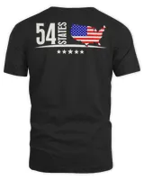 We Went To 54 States USA flag America President biden T-Shirt