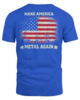 Make America Metal Again American Flag Vintage T-Shirt