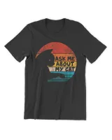Retro Vintage Ask Me About My Cat T-Shirt