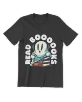 Funny Ghost Reading Books Teacher Halloween Librarian Boooks