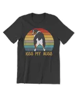 Kiss My Auss Funny Aussie Mom Australian Shepherd Retro 70s T-Shirt