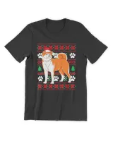 Akita Ugly Christmas T Shirt Akita Santa Hat Funny Gift T-Shirt