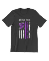 RD Military Child Purple Up Shirt, April is Military Child, American Flag Shirt, Army Soldier Kids Shirt