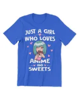 Anime Girl Likes Sweets Japan Kawaii Manga Animation