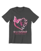I'm A Survivor Pink Ribbon Butterfly Breast Cancer Chistian