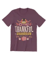 One Thankful Grandson Tee Fall Autumn Thanksgiving Nurse