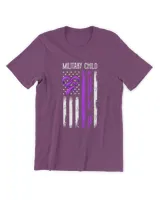RD Military Child Purple Up Shirt, April is Military Child, American Flag Shirt, Army Soldier Kids Shirt