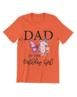Dad 1st First Birthday Matching Family Butterfly Floral 21