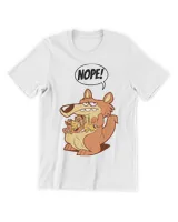 Womens Kangaroo mother with four babies Funny cartoon quote NOPE