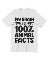 My Brain Is 100 Animal Facts Animal Lover Animal Keeper