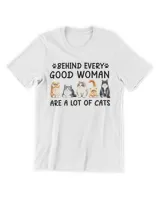 Behind every good woman are a lot of cats