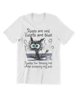 Roses Are Red Violets Are Blue Funny Black Cat Cat QTCAT151222A4