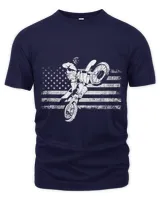 Motocross Biker USA Dirt Bike Rider Patriotic Biker Motocross American Flag