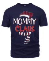 Funny Mom Christmas Santa Claus Red Plaid Shirt Mommy Claus