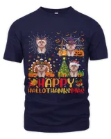 Halloween Thanksgiving Christmas Yorkie Dog Hallothanksmas