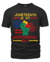 Juneteenth Is My Independence Day Black African Flag Color