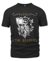 Reader Tarot Card Funny Skeleton Librarian Halloween