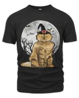 Scary Selkirk Rex Cat Witch Hat Halloween