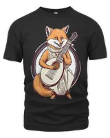 Fox Playing The Banjo in Cottagecore Aesthetic