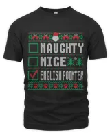 Naughty Nice English Pointer Christmas List Dogs Xmas