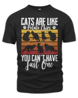 Funny Cat Owners Cat Lovers Cats Are Like Potato Chips