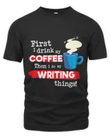 Funny Writing Saying Writer Author Coffee Phrase